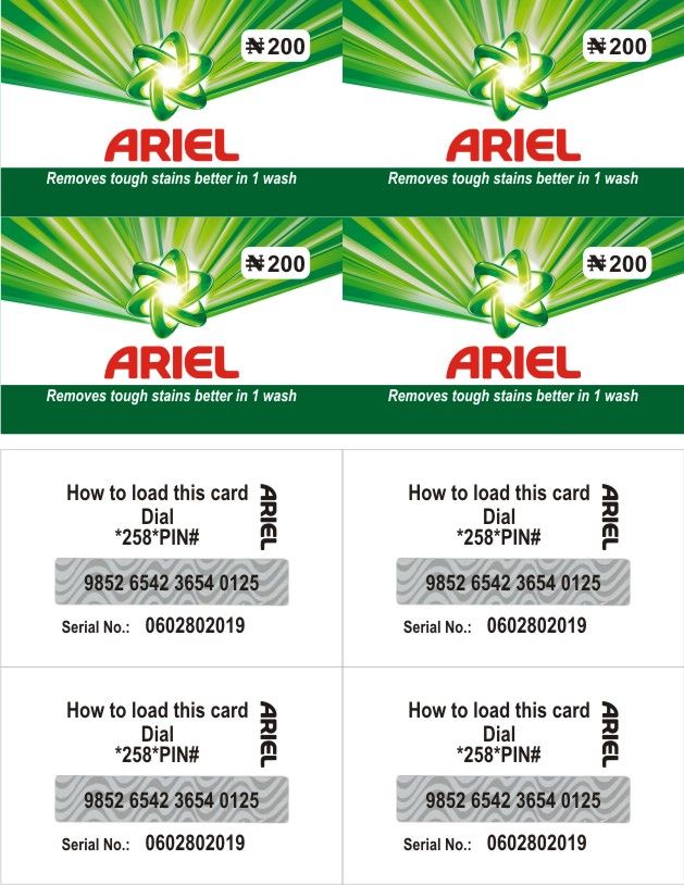 SCRATCH CARDS PRINTING IN SHOMOLU LAGOS CALL EMMANUEL ON 08176499649,09021612751