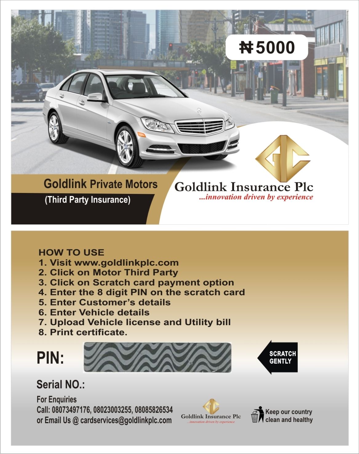 CONTACT HOPE ON 08128573925 TO PRINT INSURANCE POLICY SCRATCH CARDS