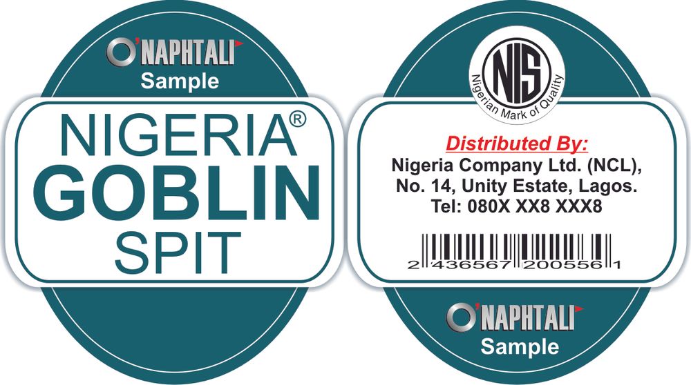 CALL HOPE ON 08128573925 TO PRINT PRODUCT LABEL AT O'NAPHTALI GBAGADA LAGOS