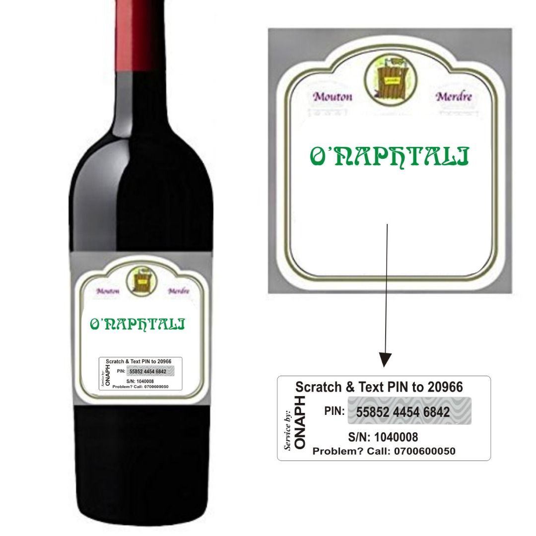 CALL HOPE ON 08128573925 TO PRINT QUALITY AUTHENTICATION LABELS