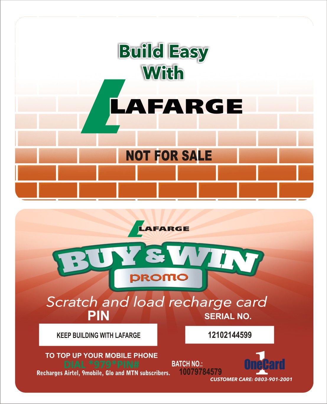 CALL HOPE ON 08128573925 TO PRINT SCRATCH AND WIN GIFT CARDS