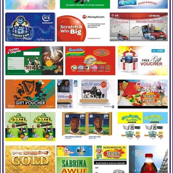 ALL SCRATCH CARDS PRINTING TYPE CALL EMMANUEL ON 08176499649
