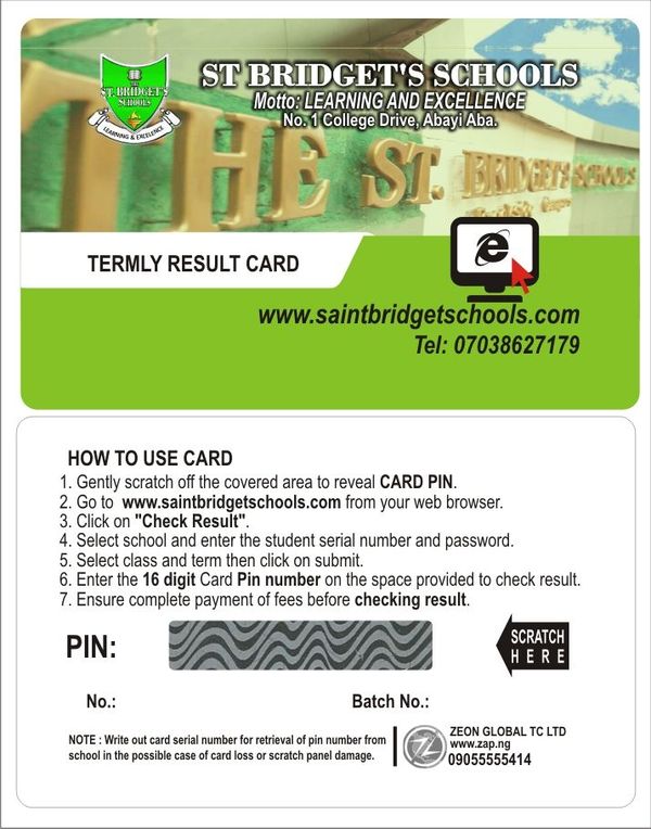 CALL HOPE ON 08128573925 TO PRINT PORTAL ACCESS SCRATCH CARDS